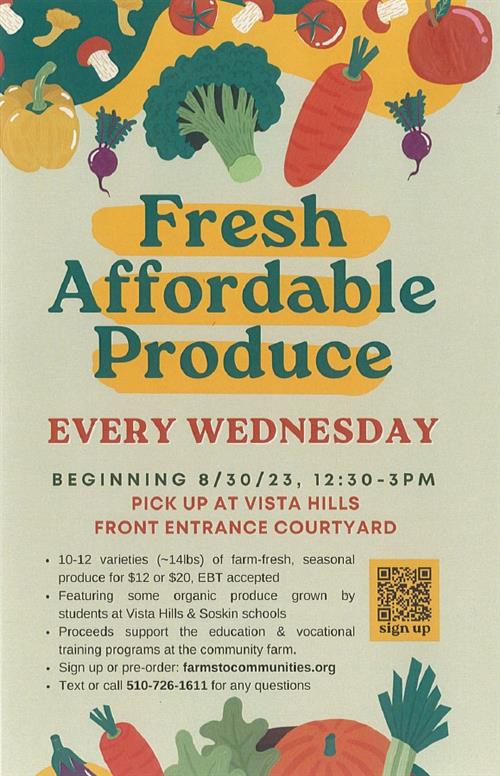  Fresh Affordable Produce Every Wednesday